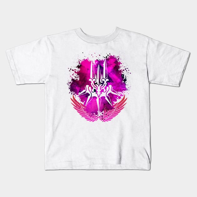 Yorha Abstract Kids T-Shirt by Scailaret